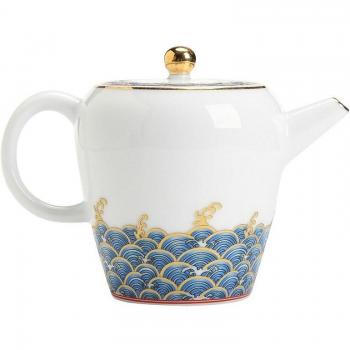 Théière Kung Fu émaillée rétro, ciel étoilé, série LB80314