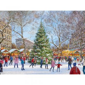 5D DIY Diamantstickerei Schneemann Winterfreude 20X30CM