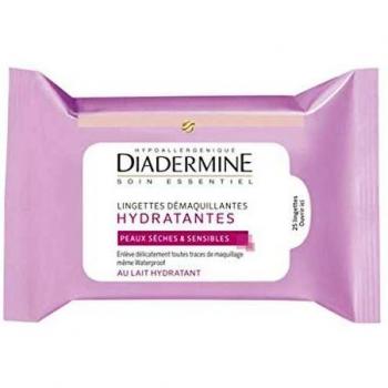Lingettes Démaquillantes DIADERMINE pour Peaux Sèches et Sensibles