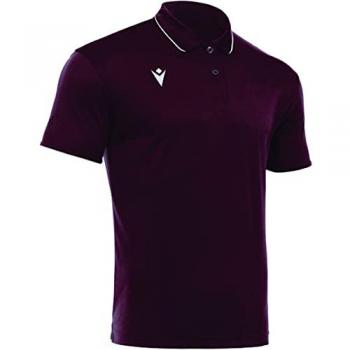 Macron Unisex Polo Draco Hero T-Shirt Dunkelrot/Weiß 3XS