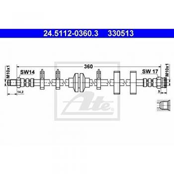 Flexible de frein ATE 24.5112-0360.3