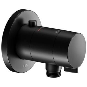Keuco IXMO - Mitigeur thermostatique mural avec sortie flexible, finition noir mat
