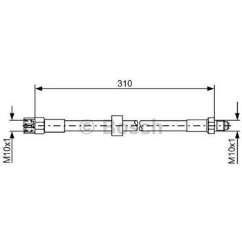 Flexible de frein Bosch 1 987 476 128