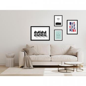 QUEENCE Bild Metropole, farbenfroh, gerahmt, 30x40 cm