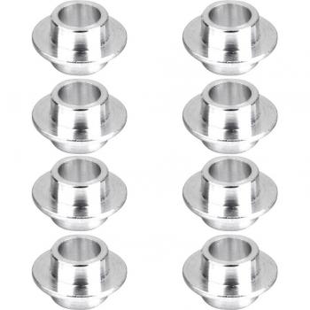 8-Pack Silver Skate Wheels with Bearing Spacers