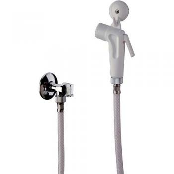 Set doccetta bidet eco con rubinetto e gancio bianco