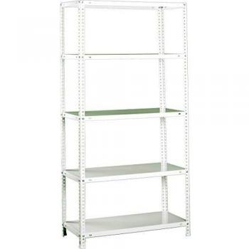 SimonRack Estanteria Metalica Almacenaje de Acero, 2000x1000x300 mm, 5 Baldas, Soporta 100 kg de Punto Flexión por balda, Blanco - Simon Classic