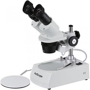 AmScope SE306R‑P20 Stéreo‑microscope 40×–80× avec éclairage bipolaire