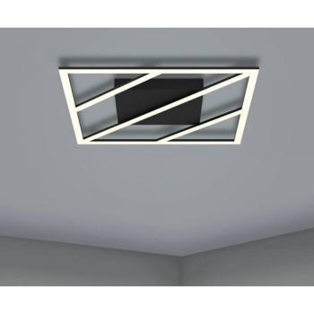 LED Deckenleuchte Ulisano, Schwarz und Weiß, 21W, 3000lm