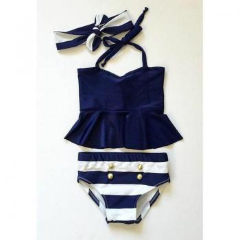 Hirigin Girls High Waist Swimwear Set