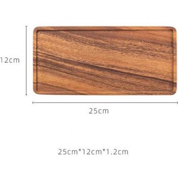 Musowood Serviertablett aus Holz für Frühstück und Lagerung