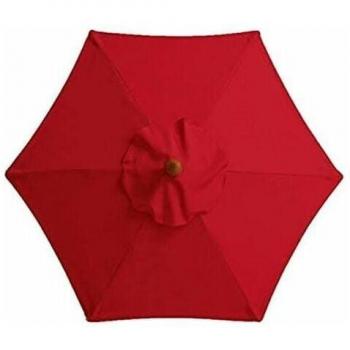 Abri solaire rouge pour terrasses, ponts et piscines (3 m)