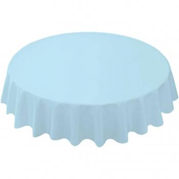 Simple Disposable 84-Inch Round Table Cover - Waterproof PE Fabric