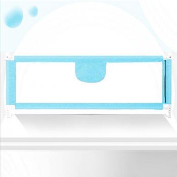 Haloyo - Barrière de Lit pour Enfants 180 cm - Protection Bord de Lit - Bleu