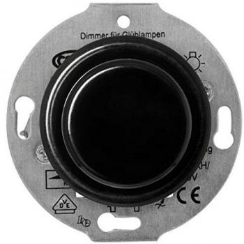 Kombi-Dimmer 60-600W Bakelit schwarz