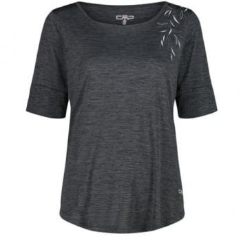 CMP Frauen T-Shirt Leicht Melange Größe 40 Grau