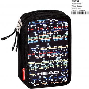 Montichelvo Triple Pencil Case HD Digital Estuches, 20 cm