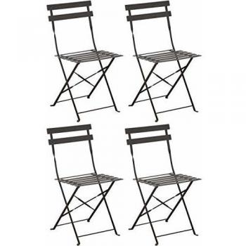 Proloisirs Chaises Pliantes en Acier Cubaines (Lot de 2)