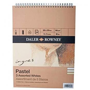 Daler-Rowney Ingres Spiral Pastel Pads - Assorted Whites