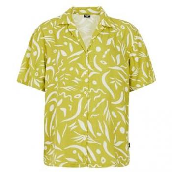 Camicia a maniche corte protest Alicia in verde acida 2XL