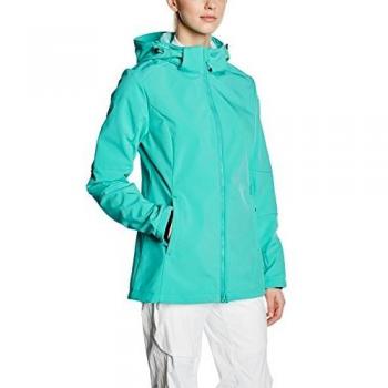 Chaqueta Softshell CMP Mujer Verde Tropical-Verde Acqua
