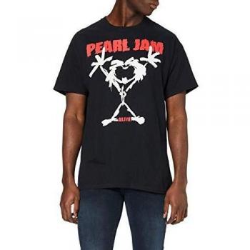 T-shirt para homem dos Pearl Jam - Stickman - Preto - ROCK OFF L