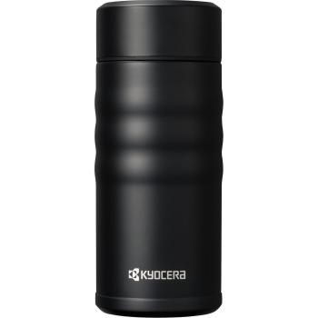 Ceramug 350ml Black Ceramic Vacuum Bottle with Cap