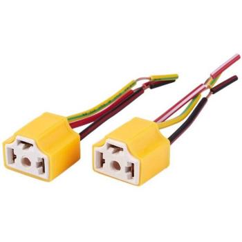 Conector Hembra Cerámico 9003 HB2 H4 – Arnés de Cables para Faros Delanteros