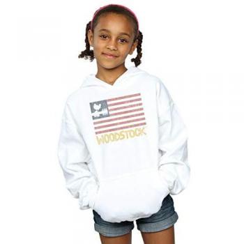 Felpa con Cappuccio Bandiera Distressed per Ragazze Woodstock