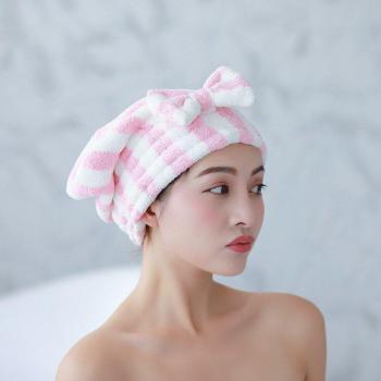 Mikrofaser Haarhandtuch mit Schleife
