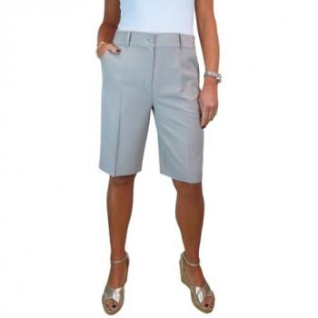 Paulo Due Smart Pleated Tailored Shorts In Light Grey
