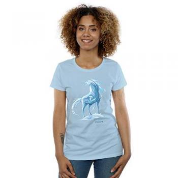 Nokk the Water Spirit Graphic T-Shirt from Frozen 2 (Blue, M)