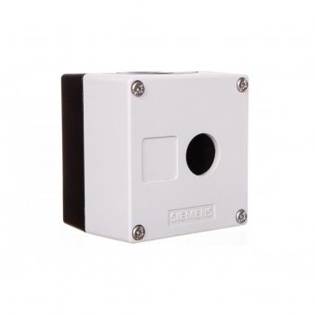 Carcasa Plástica Redonda 22mm Gris 1 Punto de Comando IP69K Siemens 3SU1801-0AA00-0AB1