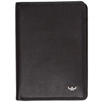 Porte-carte d'identité en cuir noir Golden Head - Polo RFID Protect ID Wallet 56460