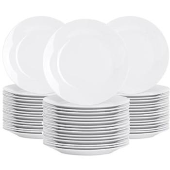 Argon 19cm Classic White Dessert Platter Collection – 48 Pieces