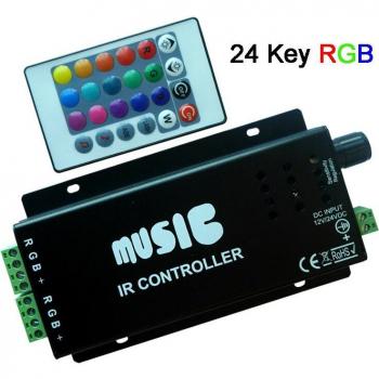 LED Strip Light RGB Music Controller DC12-24V