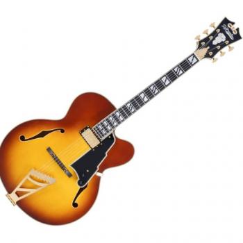 D'Angelico EXL-1 Hollow Body Electric Guitar - Iced Tea Burst