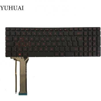 Hinterleuchtete Tschechische Tastatur für ASUS Gaming‑Laptopmodelle GL752, GL752V, GL752VL, GL752VW, GL752VWM und ZX70/ZX70VW sowie G58, G58JM, G58JW, G58VW – CZ Version
