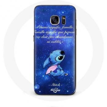 Stitch Ohana Quote Samsung Galaxy S6 Edge Case