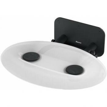 Ravak Ovo P II - Banc de douche Clair/Noir, 41x35 cm