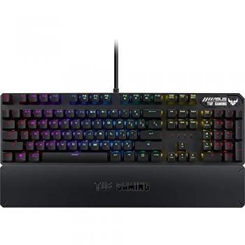 Teclado Semimecánico ASUS TUF Gaming K3 USB QWERTZ Alemán con LED RGB - Gris