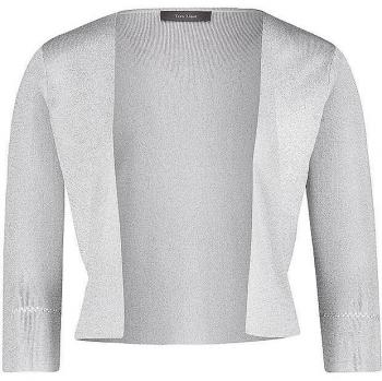Vera Mont Cocktailjacke mit Effektgarn, Größe XL - Silber