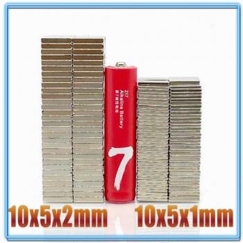 50Pcs Rectangular Magnet 10x5x1 N35 NdFeB
