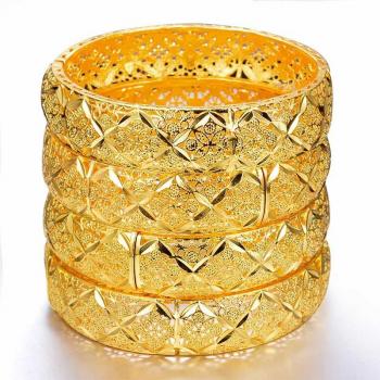 Ethiopian African Gold Bangles for Women