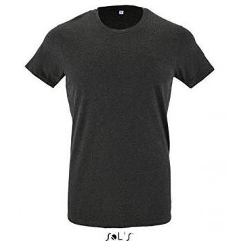 Camiseta Fit Hombre Gris Antracita Talla M