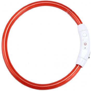 Ularma Collar de Perro con Luz LED Parpadeante USB Recargable para Mascotas