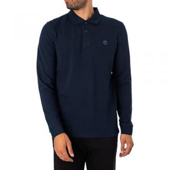 Timberland Millers River Langarm-Polo Dunkelblau Herren Größe S