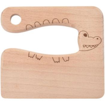 Couteau en bois pour enfants - Utensile de coupe mignon