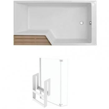Bañera Ducha Neo con Repisa y Mampara 170x90 Derecha – Jacob Delafón