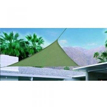 Triangular Polyethylene Shade Sail 5 x 5 x 5 m Earth